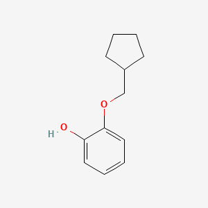 molecular formula C12H16O2 B8684769 2-(Cyclopentylmethoxy)phenol 