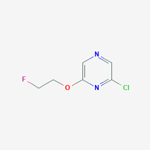 molecular formula C6H6ClFN2O B8684795 2-Chloro-6-(2-fluoroethoxy)pyrazine 
