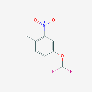 molecular formula C8H7F2NO3 B8684814 2-Nitro-4-difluoromethoxytoluene 