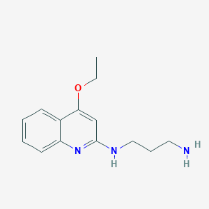 1-(4-Ethoxyquinolin-2-yl)propane-1,3-diamine