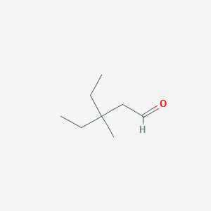 molecular formula C8H16O B8684871 3-ethyl-3-methylpentanal 