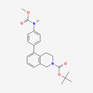 tert-butyl 5-(4-(methoxycarbonylamino)phenyl)-3,4-dihydroisoquinoline-2(1H)-carboxylate