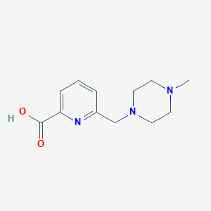 6-[(4-Methyl-1-piperazinyl)methyl]-2-pyridinecarboxylic acid