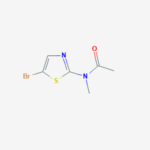 molecular formula C6H7BrN2OS B8685049 N-(5-bromo-1,3-thiazol-2-yl)-N-methylacetamide 