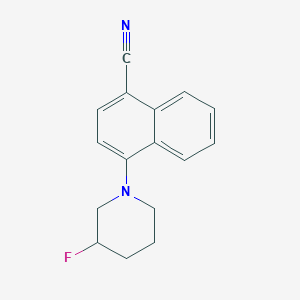 4-(3-Fluoropiperidin-1-yl)naphthalene-1-carbonitrile