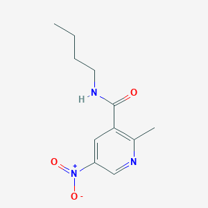 molecular formula C11H15N3O3 B8685079 N-Butyl-2-methyl-5-nitropyridine-3-carboxamide CAS No. 59290-03-8