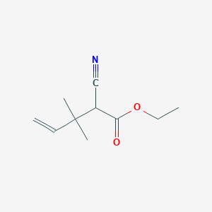 B8685080 Ethyl 2-cyano-3,3-dimethylpent-4-enoate CAS No. 63077-73-6