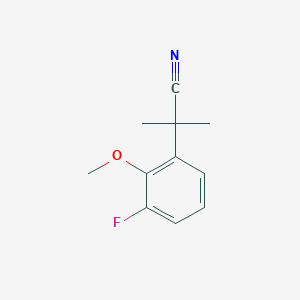 2-(3-Fluoro-2-methoxyphenyl)-2-methylpropanenitrile