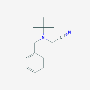 Acetonitrile, [(1,1-dimethylethyl)(phenylmethyl)amino]-