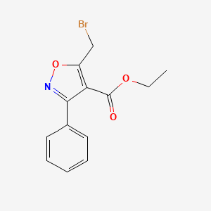 5-Bromomethyl-3-phenyl-isoxazole-4-carboxylic acid ethyl ester