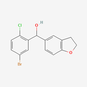 (5-Bromo-2-chloro-phenyl)-(2,3-dihydrobenzofuran-5-yl)methanol
