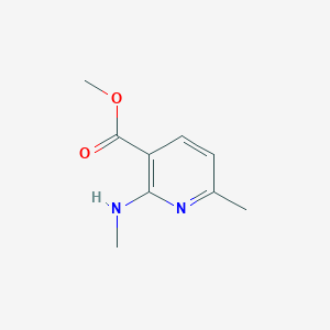 molecular formula C9H12N2O2 B8685183 Methyl 6-methyl-2-(methylamino)pyridine-3-carboxylate 