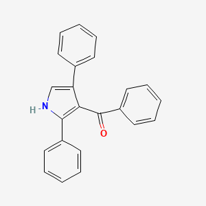 molecular formula C23H17NO B8685217 Methanone, (2,4-diphenyl-1H-pyrrol-3-yl)phenyl- CAS No. 58443-28-0