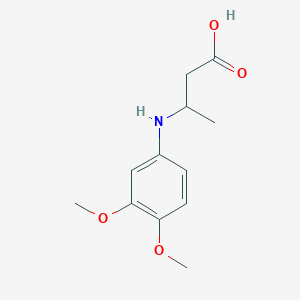 3-(3,4-Dimethoxyanilino)butanoic acid