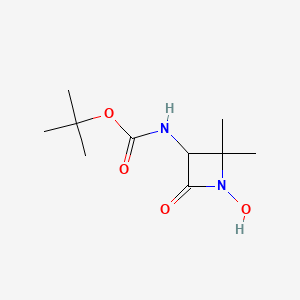 molecular formula C10H18N2O4 B8685235 Tert-Butyl N-[(3S)-1-Hydroxy-2,2-Dimethyl-4-Oxoazetidin-3-yl]Carbamate 