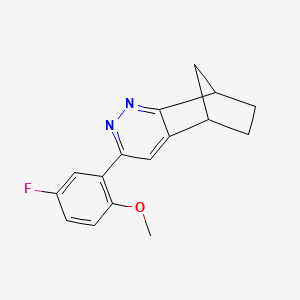 3-(5-Fluoro-2-methoxyphenyl)-5,6,7,8-tetrahydro-5,8-methanocinnoline