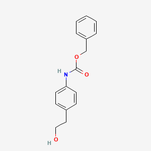 molecular formula C16H17NO3 B8685251 Benzyl (4-(2-hydroxyethyl)phenyl)carbamate 