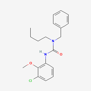 molecular formula C19H23ClN2O2 B8685255 N-Benzyl-N-butyl-N'-(3-chloro-2-methoxyphenyl)urea CAS No. 88452-30-6