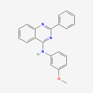 N-(3-methoxyphenyl)-2-phenylquinazolin-4-amine