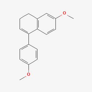7-Methoxy-4-(4-methoxyphenyl)-1,2-dihydronaphthalene