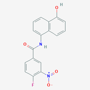 4-Fluoro-N-(5-hydroxynaphthalen-1-yl)-3-nitrobenzamide