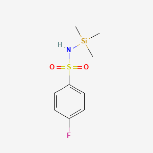 molecular formula C9H14FNO2SSi B8685336 4-FLUORO-N-(TRIMETHYLSILYL)BENZENESULFONAMIDE CAS No. 138937-37-8