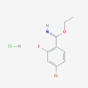 4-Bromo-2-fluoro-benzimidic acid ethyl ester hydrochloride