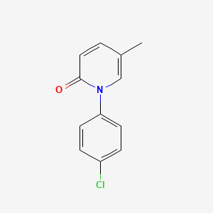 molecular formula C12H10ClNO B8685527 1-(4'-chlorophenyl)-5-methyl-2-(1H)-pyridone CAS No. 53427-80-8