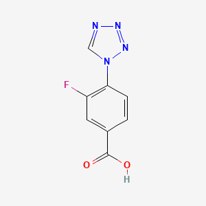 3-Fluoro-4-tetrazol-1-yl-benzoic acid