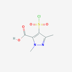 4-(Chlorosulfonyl)-1,3-dimethyl-1H-pyrazole-5-carboxylic acid