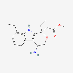 4-Amino-1,8-diethyl-1,3,4,9-tetrahydropyrano[3,4-B]indole-1-acetic acid methyl ester