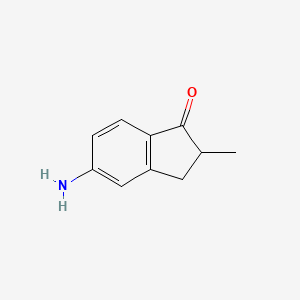 molecular formula C10H11NO B8685677 5-Amino-2-methyl-1-indanone 