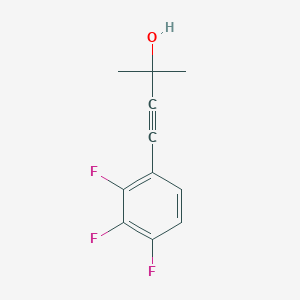 2-Methyl-4-(2,3,4-trifluorophenyl)but-3-yn-2-ol