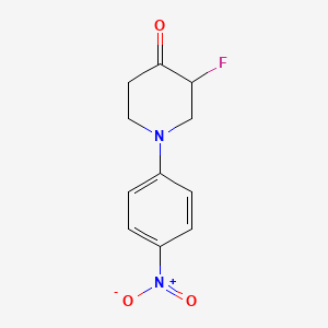 3-Fluoro-1-(4-nitrophenyl)piperidin-4-one