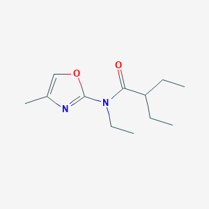 molecular formula C12H20N2O2 B8685848 N,2-Diethyl-N-(4-methyloxazol-2-yl)butanamide CAS No. 57067-67-1