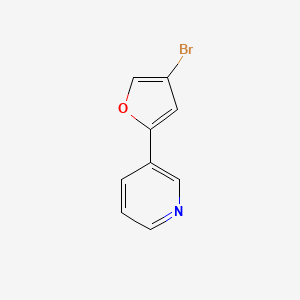 3-(4-Bromofuran-2-yl)pyridine