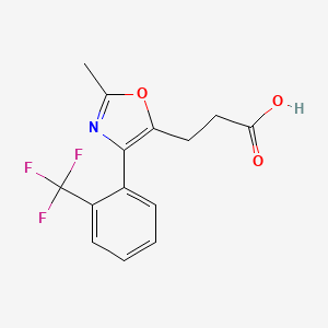 5-Oxazolepropanoic acid, 2-methyl-4-[2-(trifluoromethyl)phenyl]-