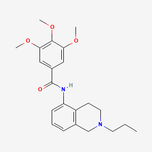 Benzamide, N-(1,2,3,4-tetrahydro-2-propylisoquinolin-5-yl)-3,4,5-trimethoxy-