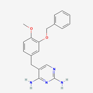 5-[[4-Methoxy-3-(phenylmethoxy)phenyl]methyl]-2,4-pyrimidinediamine