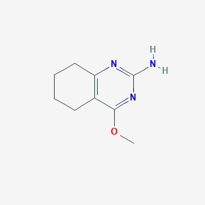 molecular formula C9H13N3O B8685961 4-Methoxy-5,6,7,8-tetrahydro-2-quinazolinamine 