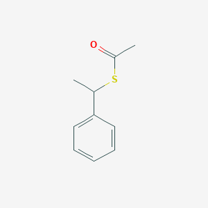 molecular formula C10H12OS B8686003 Thioacetic acid S-(1-phenyl-ethyl)ester CAS No. 67385-07-3