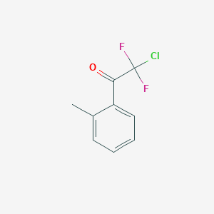 molecular formula C9H7ClF2O B8686039 Ethanone, 2-chloro-2,2-difluoro-1-(2-methylphenyl)- 