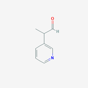 molecular formula C8H9NO B8686092 2-(PYRIDIN-3-YL)PROPANAL 