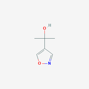 molecular formula C6H9NO2 B8686111 2-(ISOXAZOL-4-YL)PROPAN-2-OL 