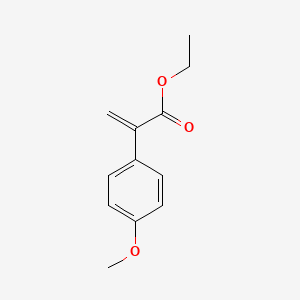 molecular formula C12H14O3 B8686127 Ethyl 4-Methoxyatropate 