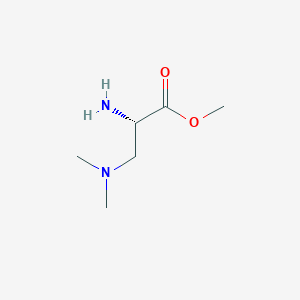 molecular formula C6H14N2O2 B8686143 METHYL (2S)-2-AMINO-3-(DIMETHYLAMINO)PROPANOATE 