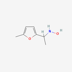 molecular formula C7H11NO2 B8686158 N-(1-(5-methyl-fur-2-yl)ethyl) hydroxylamine 