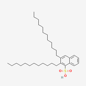 molecular formula C34H56O3S B8686189 Didodecylnaphthalenesulfonic acid CAS No. 40038-00-4