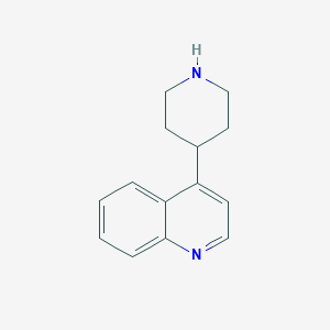 molecular formula C14H16N2 B8686256 4-(Piperidin-4-yl)quinoline 