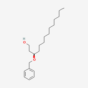 molecular formula C21H36O2 B8686388 (R)-3-(benzyloxy)tetradecan-1-ol 